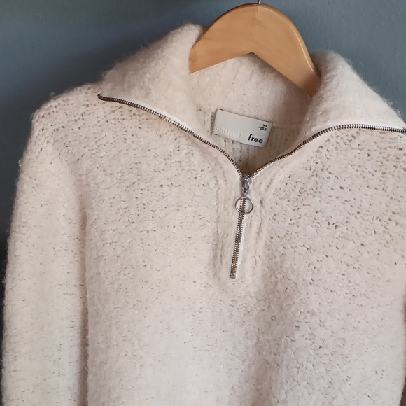 Wilfred Free quarter zip cropped sweater - Picture 2 of 8